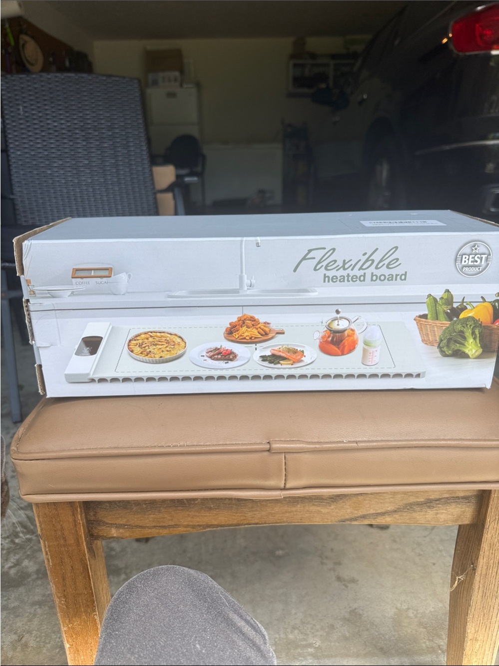 Blue Flexible Heated Board Food Warmer New in Box